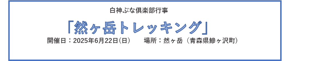 期間限定お知らせ情報